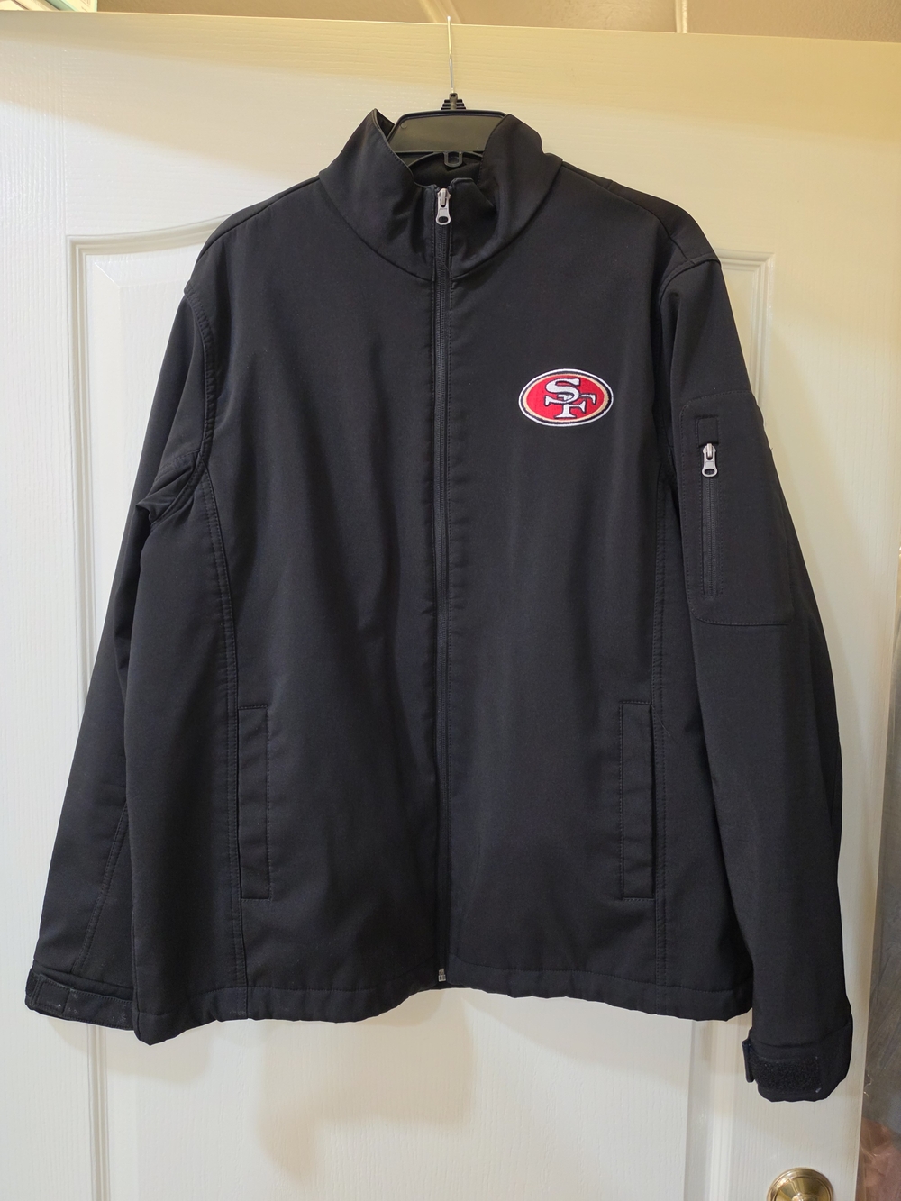NFL San Francisco 49ers Black Full-Zip Jacket